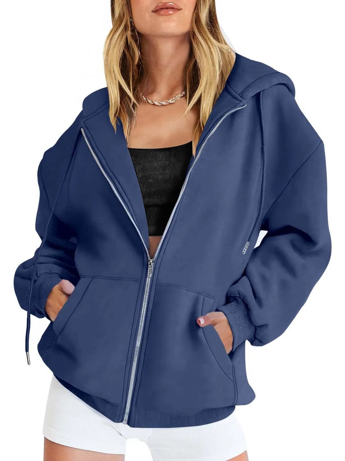 Winter Womens Zip Up Hoodies Oversized Sweatshirts(Buy 2 Free Shipping)