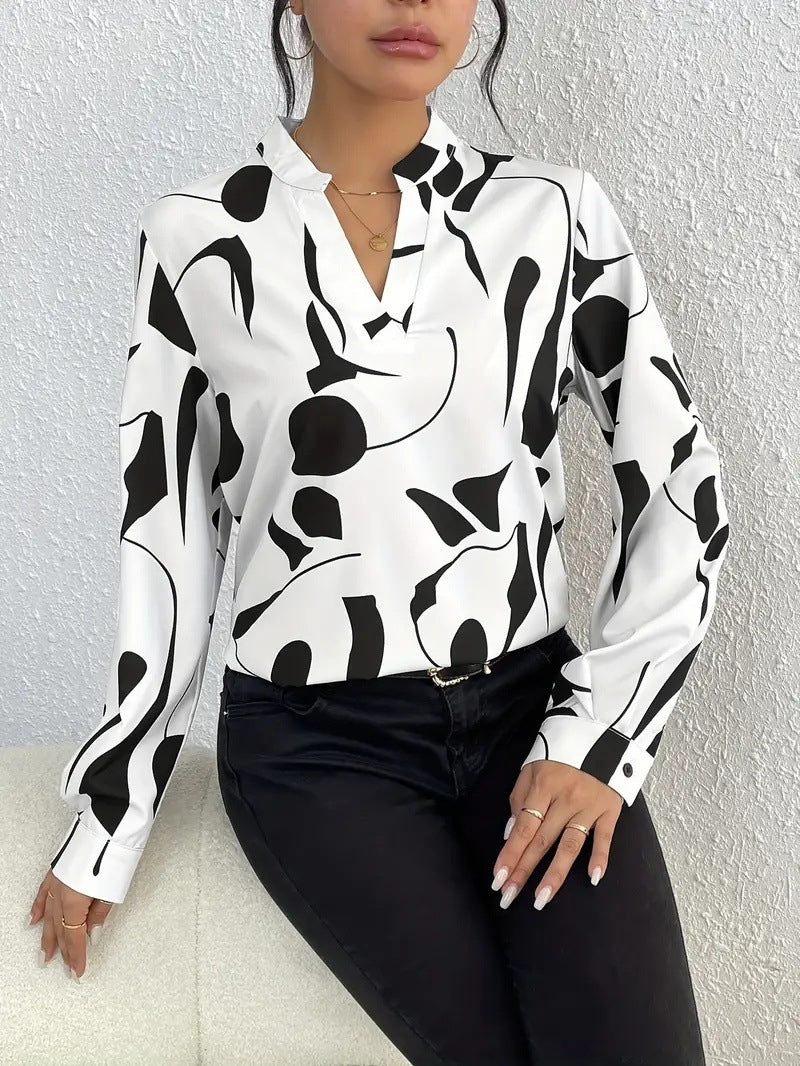 Elegant Printed Blouse for Women