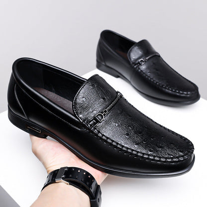 Men's Ostrich Leather Loafers