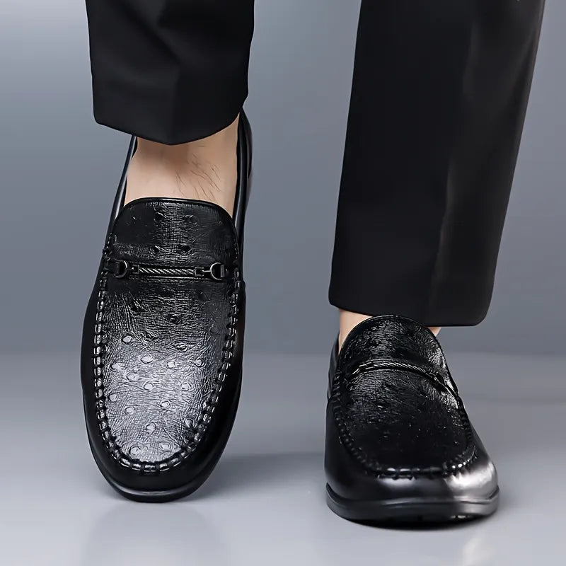 Men's Ostrich Leather Loafers