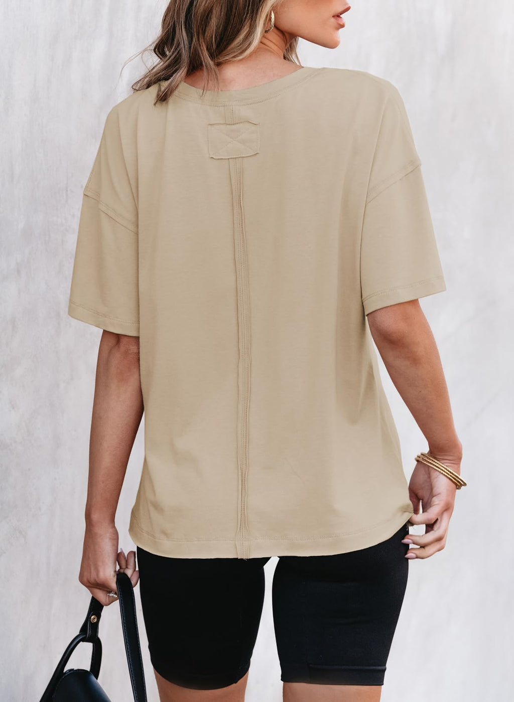 Women¡¯s Solid Color Round Neck Short Sleeve T-shirt (Buy 2 Free Shipping)