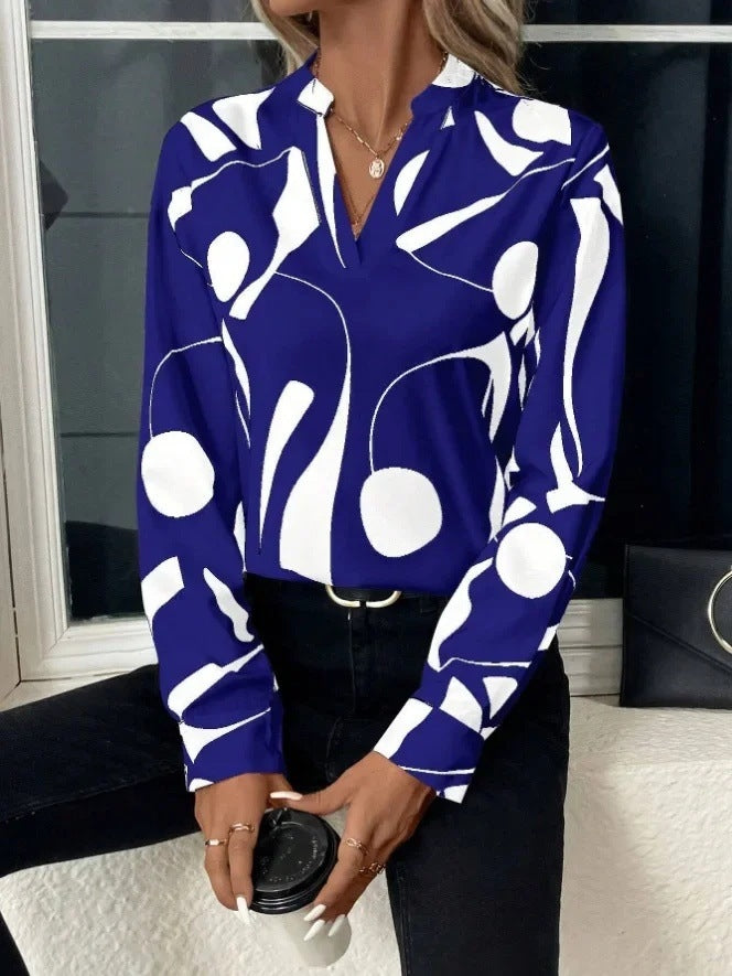Elegant Printed Blouse for Women