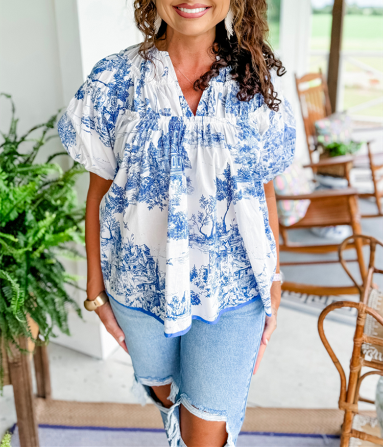 Women's Classic Charm Toile Tops (Buy 2 Free Shipping)