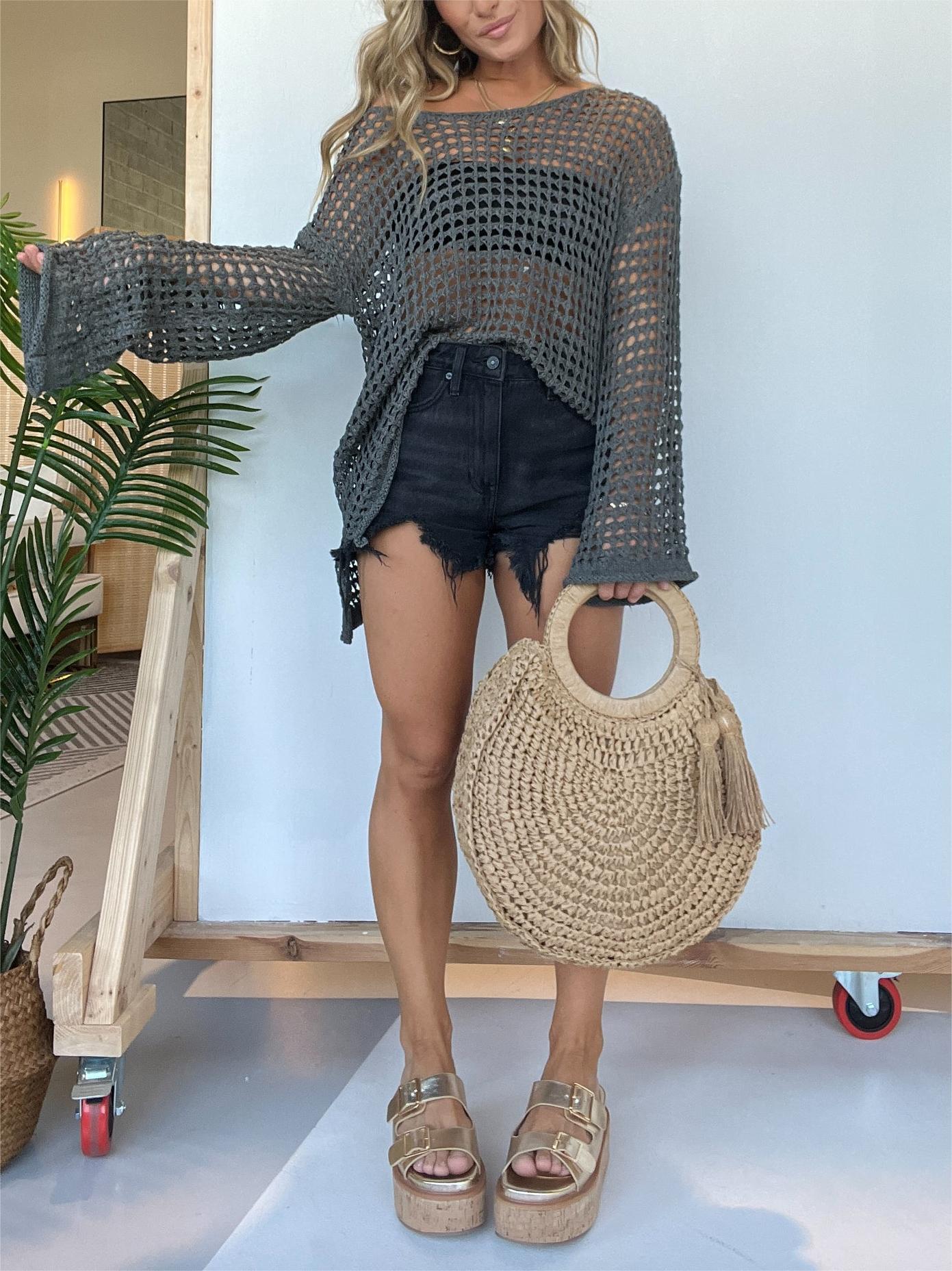 New Women's Crochet Hollow Out Cover Up (Buy 2 Free Shipping)