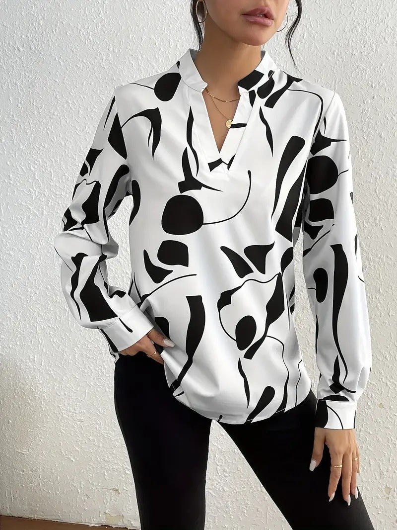 Elegant Printed Blouse for Women