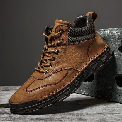 Men's Handmade Leather Boots Motorcycle Boots