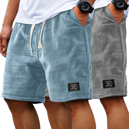 Men's 2-Pack Waffle Casual Shorts