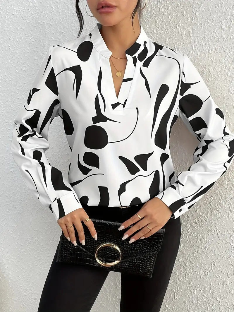 Elegant Printed Blouse for Women