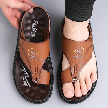 Men’s 2-Way Summer Sandals – Convertible Slides with Adjustable Backstrap