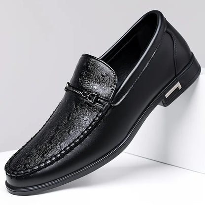 Men's Ostrich Leather Loafers