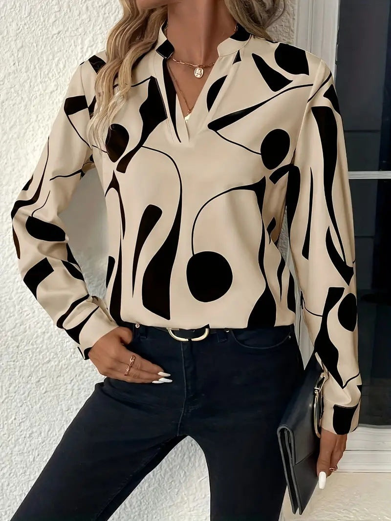 Elegant Printed Blouse for Women