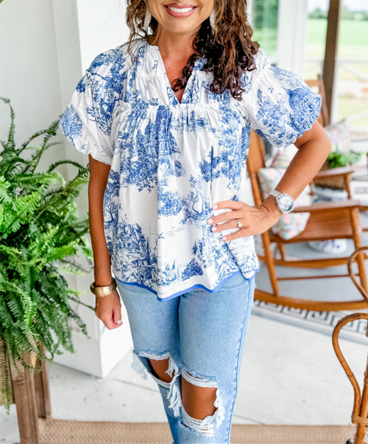 Women's Classic Charm Toile Tops (Buy 2 Free Shipping)