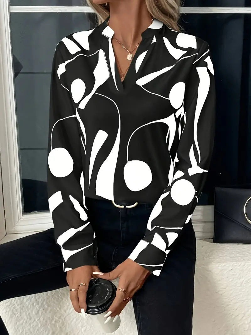 Elegant Printed Blouse for Women