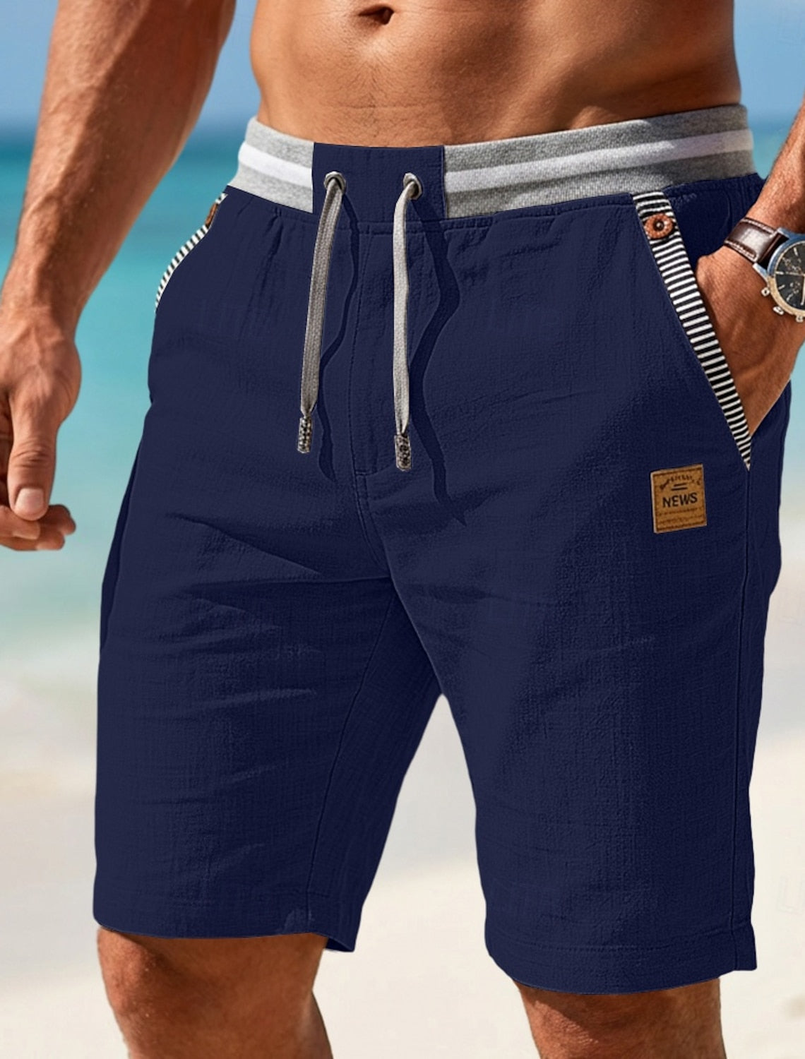 Men’s Lightweight Linen Summer Shorts