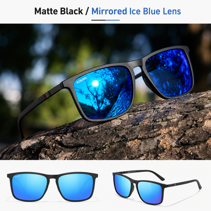 Polarized Square Sunglasses – Driving, Night Vision & UV Protection