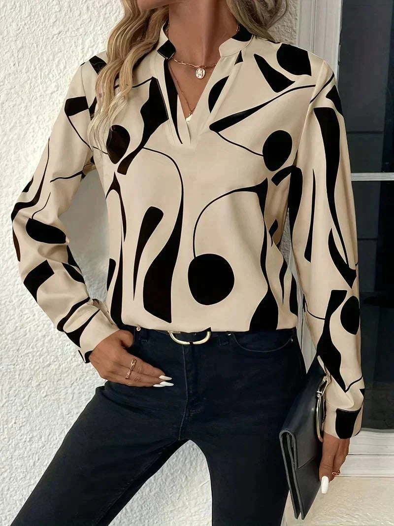Elegant Printed Blouse for Women