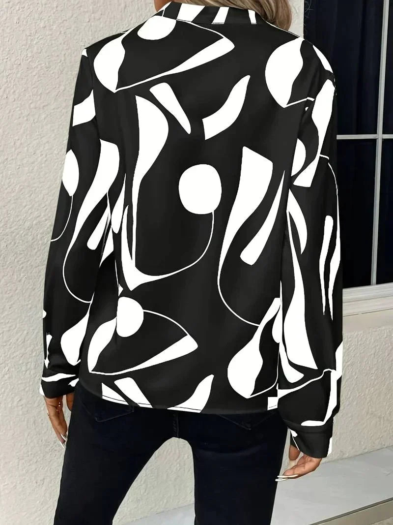 Elegant Printed Blouse for Women