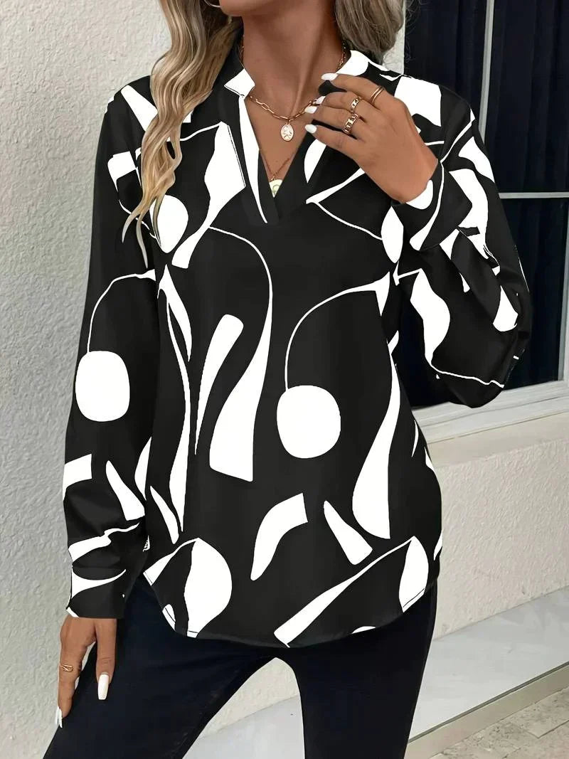 Elegant Printed Blouse for Women