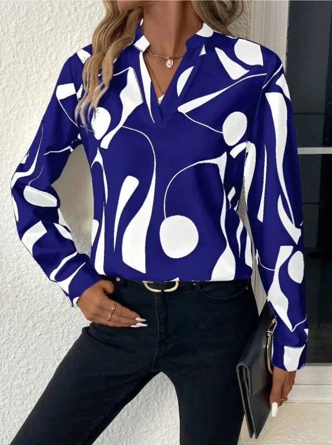 Elegant Printed Blouse for Women