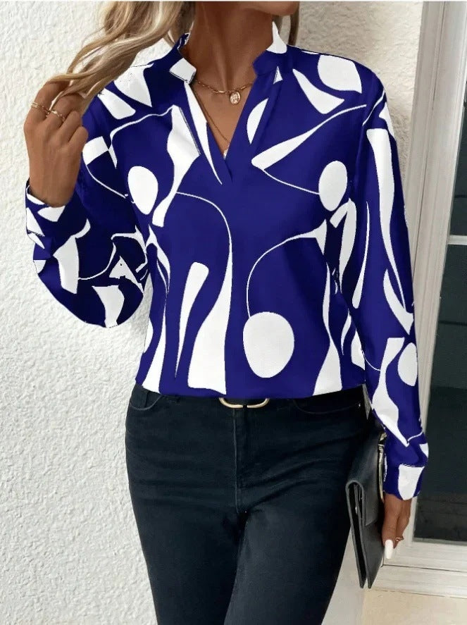 Elegant Printed Blouse for Women