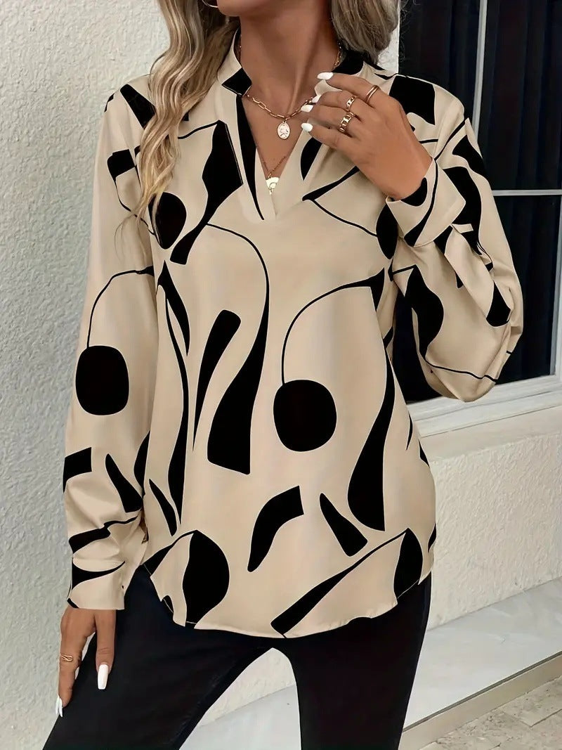 Elegant Printed Blouse for Women