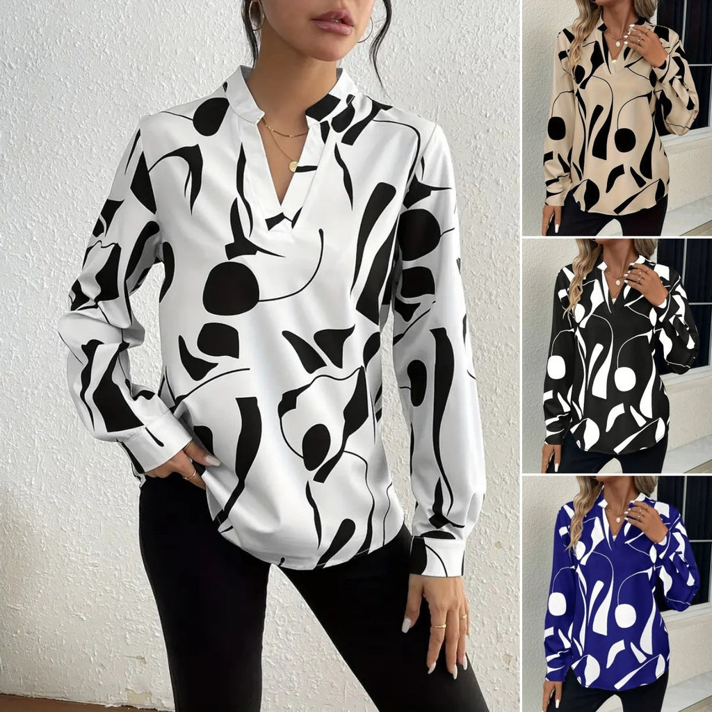 Elegant Printed Blouse for Women