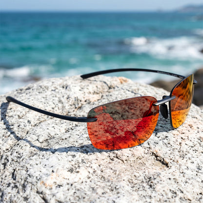 Ultralight Rimless Colorful Polarized UV400 Sunglasses