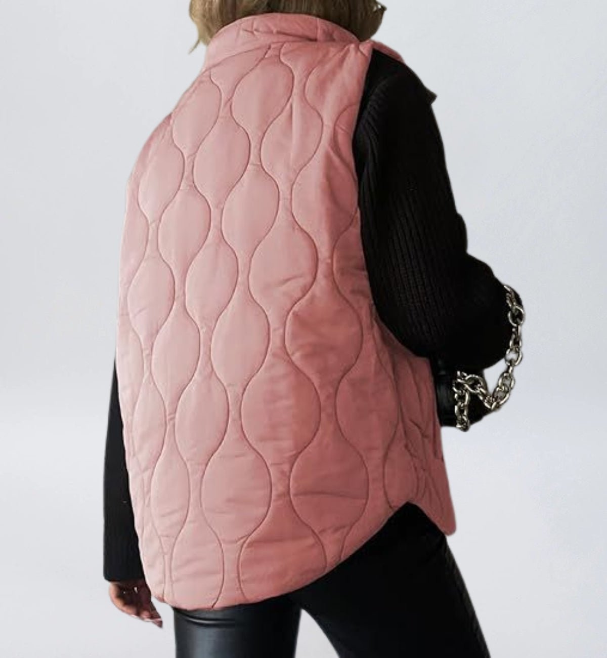 Women Cropped Puffer Vest Stand Collar Sleeveless Lightweight Quilted Vest