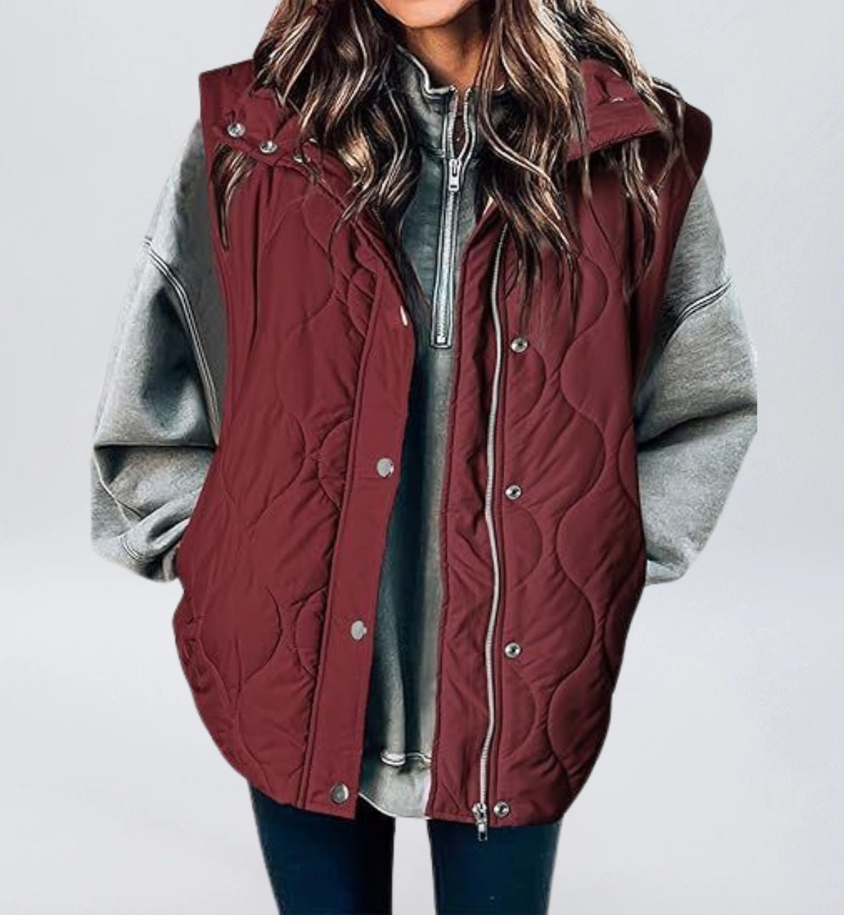 Women Cropped Puffer Vest Stand Collar Sleeveless Lightweight Quilted Vest